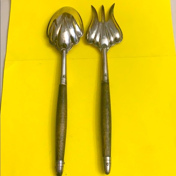 Marked Nickel-Silver Serving Set - Picture 4 of 16
